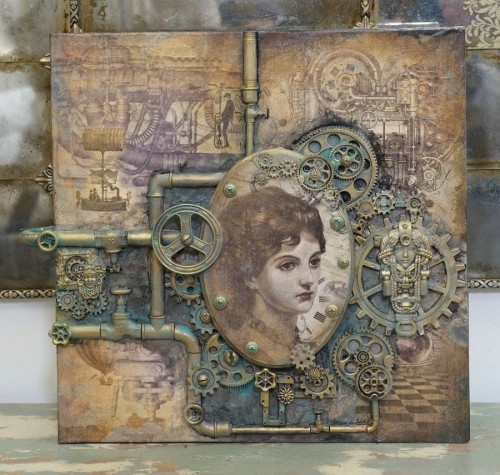 Papier ryżowy 24x33 Steampunk 2 LBD243.2 LaBlanche