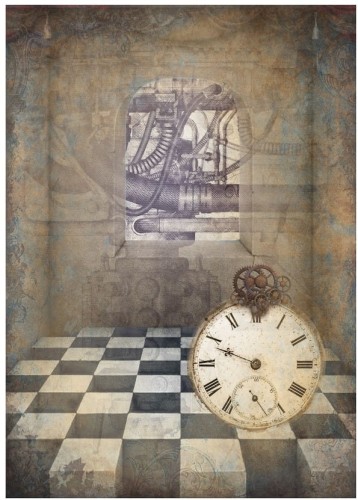 Papier ryżowy 24x33 Steampunk 1 LBD243.1 LaBlanche