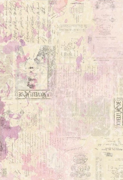 Papier do decoupage 34x49 Elegant Rose 4 LBD252 LaBlanche