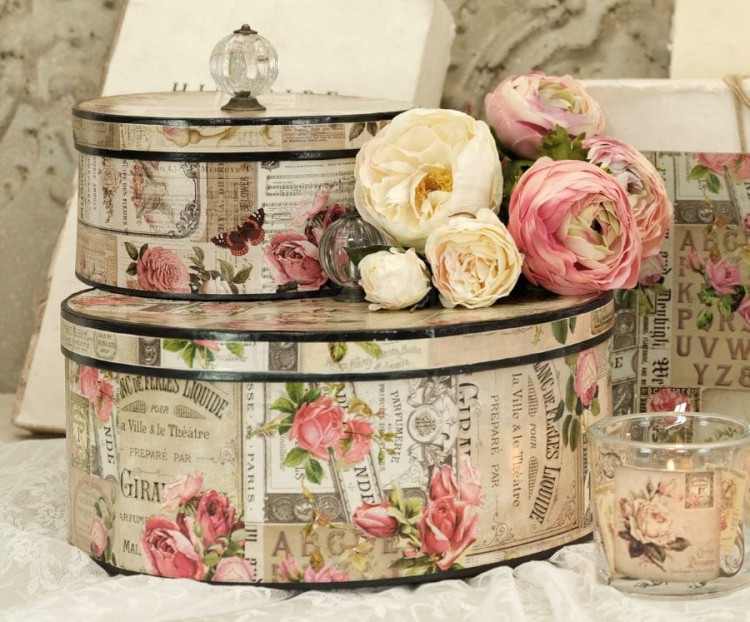 Papier do decoupage 34x49 French Labels 2 LBD215 LaBlanch