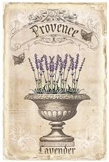 Papier do decoupage 10x15 Lawenda 2.3 LBD200.3 LaBlanche