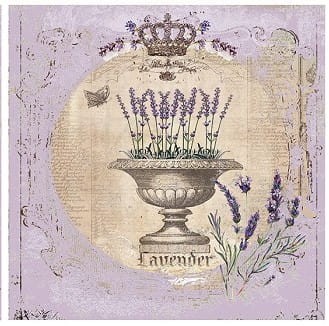 Papier do decoupage 21x21 Lawenda 2.2 LBD200.2 LaBlanche