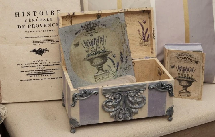 Papier do decoupage 21x21 Lawenda 2.2 LBD200.2 LaBlanche