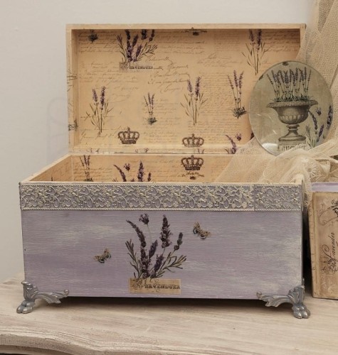 Papier do decoupage 34x49 Lawenda 1 LBD199 LaBlanche