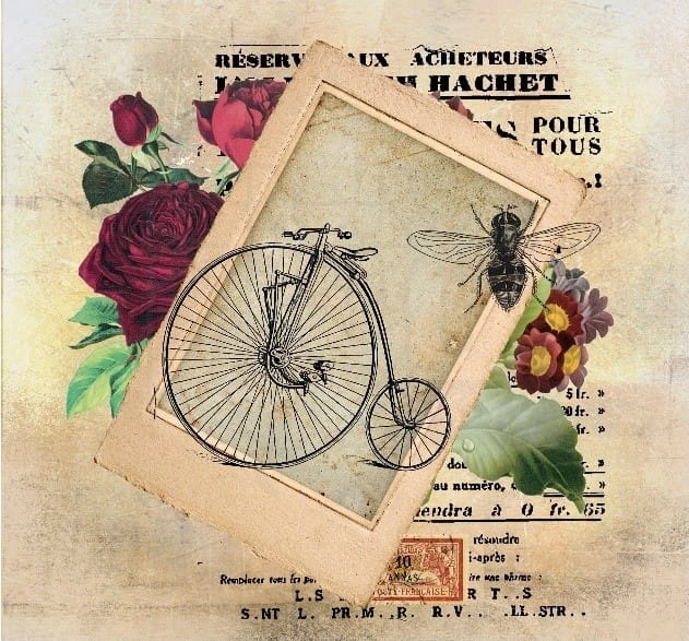 Papier do decoupage 22x25 Róże retro 3.1 LBD179.1 LaBlanche