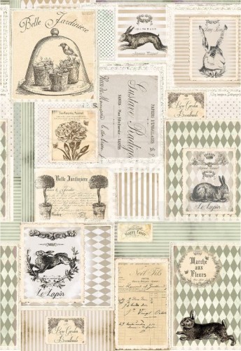 Papier do decoupage 34x49 Wielkanoc 2 LBD038 LaBlanche