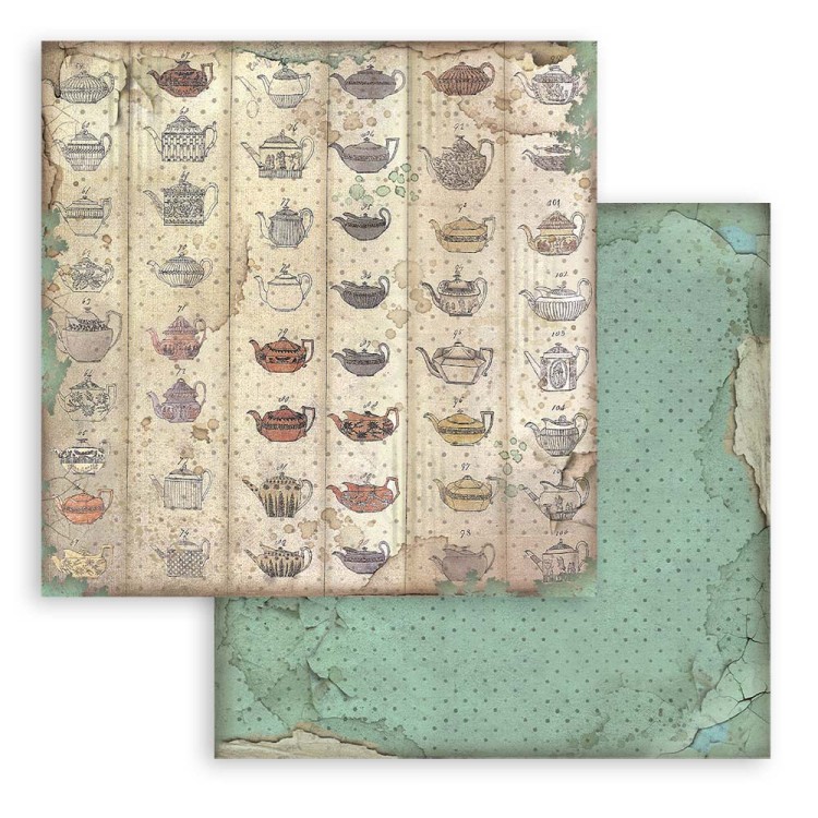 Zestaw papierów 20x20 Alice Background Selection SBBS46 Stamperia
