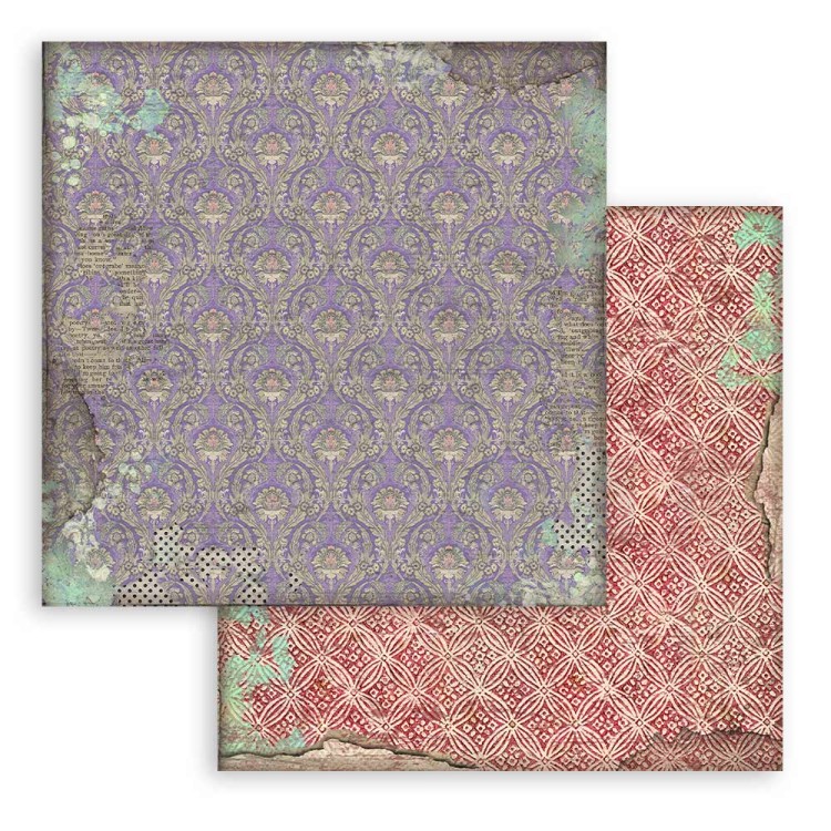 Zestaw papierów 20x20 Alice Background Selection SBBS46 Stamperia