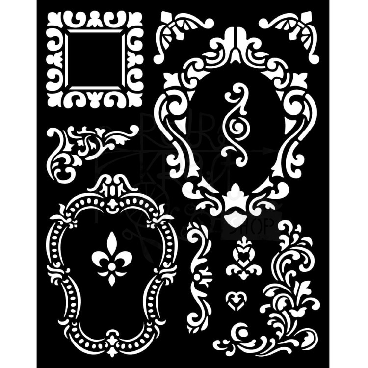 Szablon maska 20x25cm Alice Ramki KSTD092 Stamperia