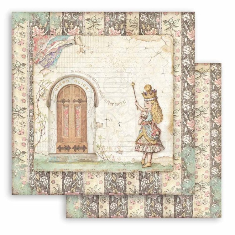 Zestaw papierów 20x20 Alice Through The Looking Glass SBBS42 Stamperia