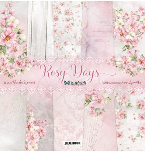 Zestaw papierów 30x30 Rosy Days RD-11 ScrapAndMe