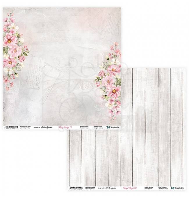 Zestaw papierów 30x30 Rosy Days RD-11 ScrapAndMe