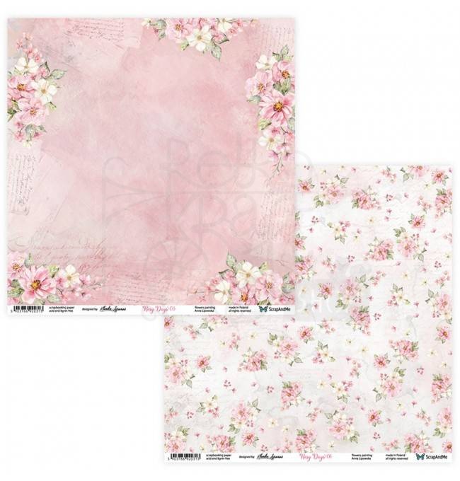 Zestaw papierów 30x30 Rosy Days RD-11 ScrapAndMe
