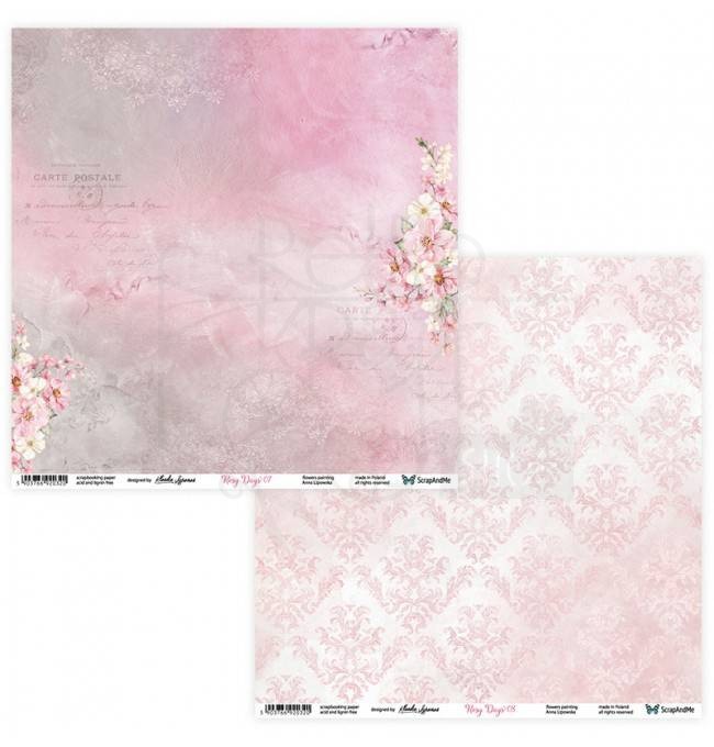 Zestaw papierów 30x30 Rosy Days RD-11 ScrapAndMe