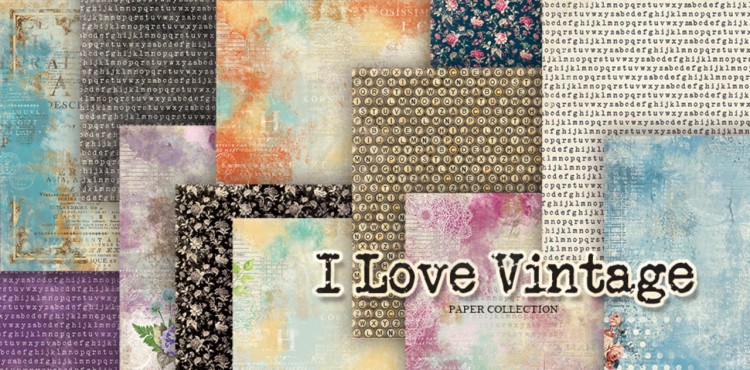 Zestaw papierów 30x30 I Love Vintage CPS-ILV30 Craft&amp;You Design