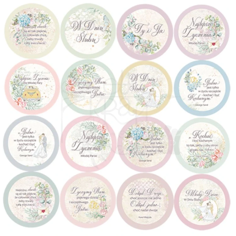 Ozdoby papierowe Die-cuts Sweet memories napisy PL CP-SM10 Craft&amp;You Design