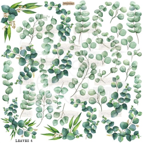 Naklejki do scrapbookingu i art journalingu Leaves 4 ScrapLove