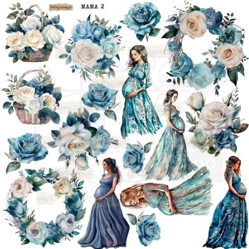 Naklejki do scrapbookingu i art journalingu Mama 2 ScrapLove