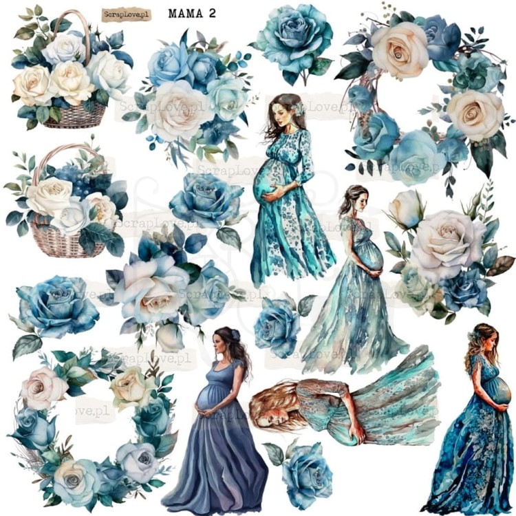 Naklejki do scrapbookingu i art journalingu Mama 2 ScrapLove