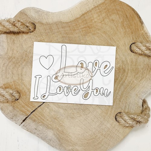 Tekturka I love you 1 Artistiko