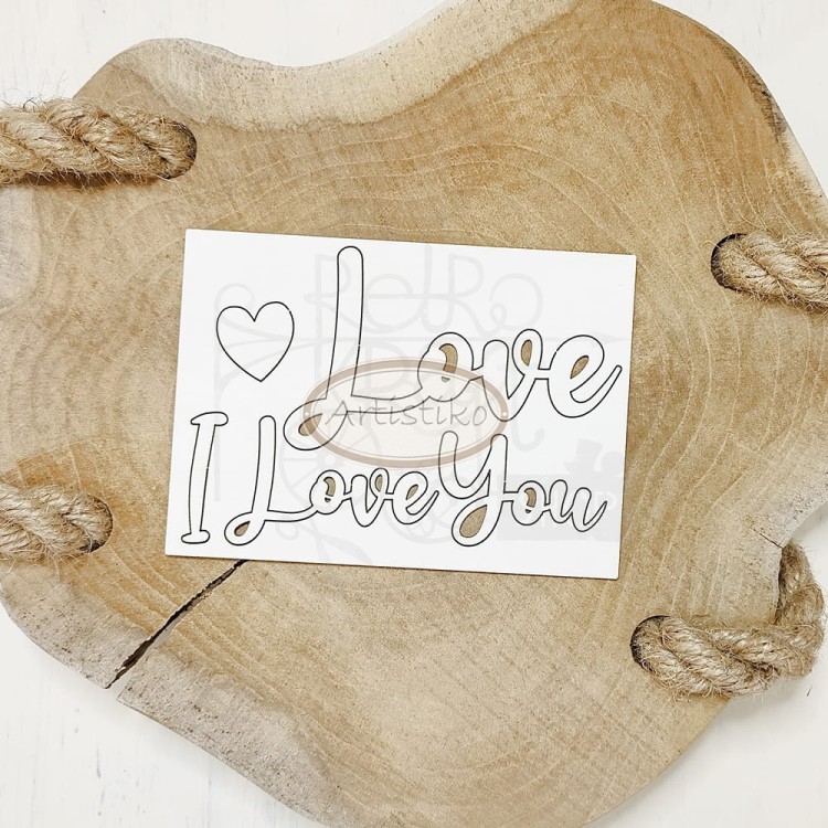 Tekturka I love you 1 Artistiko