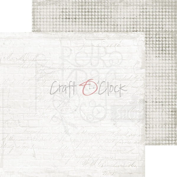 Zestaw papierów 15x15 Basic 10 Light Gray Mood CC-ZM-BC10 Craft O'Clock