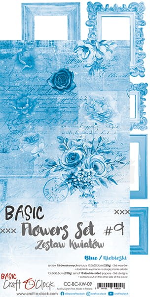 Zestaw dodatków Basic 15x30 Kwiatki 09 CC-BC-KW-09 Craft O'Clock