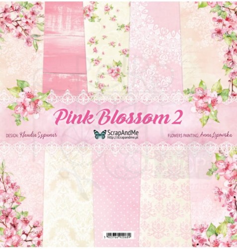 Zestaw papierów 30x30 Pink Blossom 2 PB2-11 ScrapAndMe