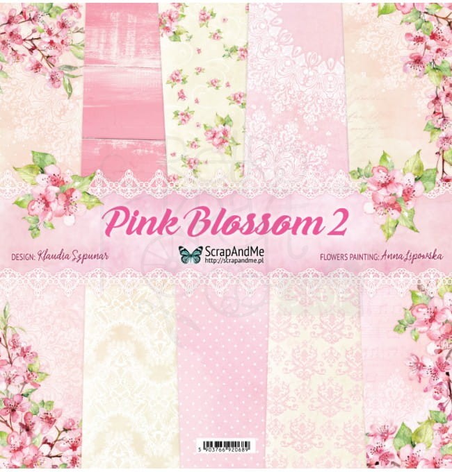 Zestaw papierów 30x30 Pink Blossom 2 PB2-11 ScrapAndMe