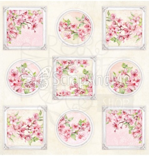 Zestaw papierów 30x30 Pink Blossom 2 PB2-11 ScrapAndMe