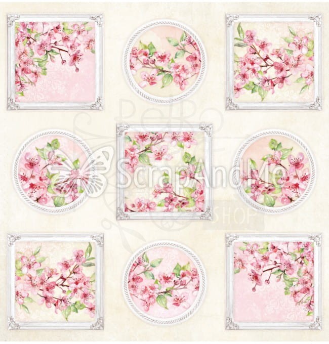 Zestaw papierów 30x30 Pink Blossom 2 PB2-11 ScrapAndMe