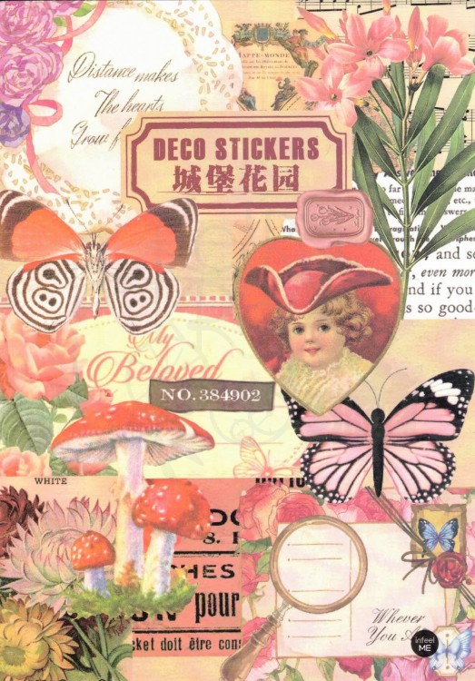 Naklejki do scrapbookingu i art journalingu w albumie 1 - 20 stron - ok 160 naklejek