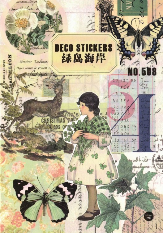 Naklejki do scrapbookingu i art journalingu w albumie 3 - 20 stron - ok 160 naklejek