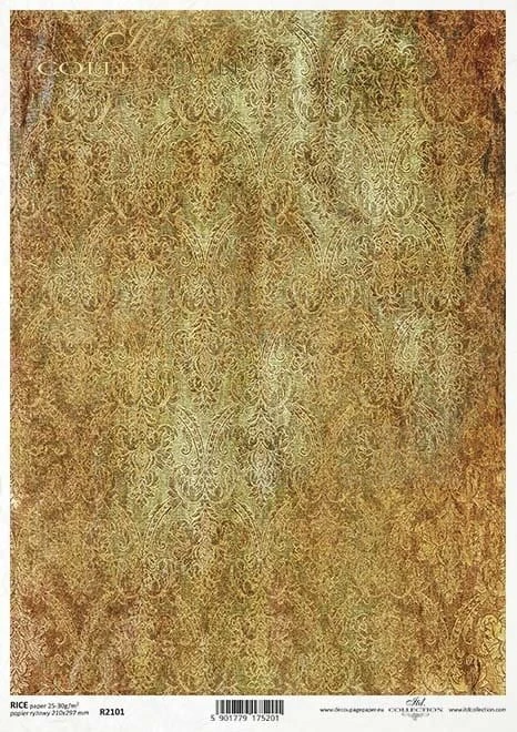Papier ryżowy A4 Vintage Tapestry tapeta R2101 ITD Collection