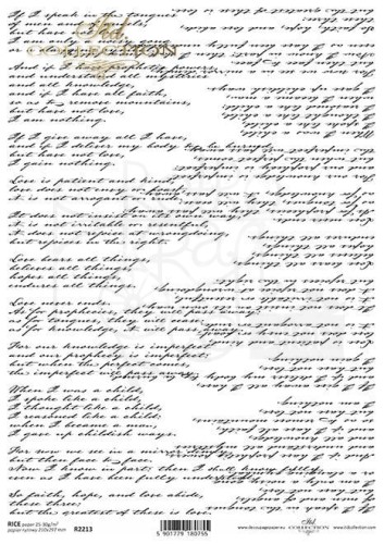 Papier ryżowy A4 cytaty i sentencje o miłości R2213 ITD Collection