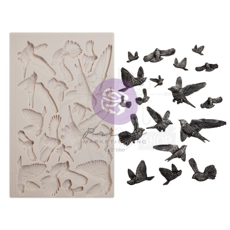 Foremka silikonowa 20x13 Flocking Birds 969516 Finnabair Prima