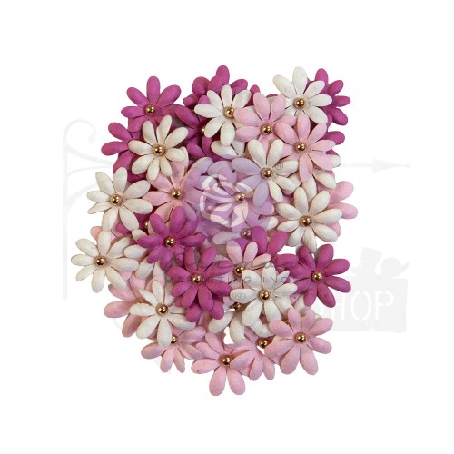 Kwiaty kwiatki papierowe Endearing Notes 50szt 664473 Prima