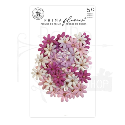 Kwiaty kwiatki papierowe Endearing Notes 50szt 664473 Prima