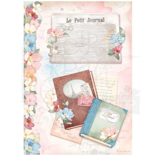 Papier ryżowy A4 Oh La La Journal DFSA4763 Stamperia