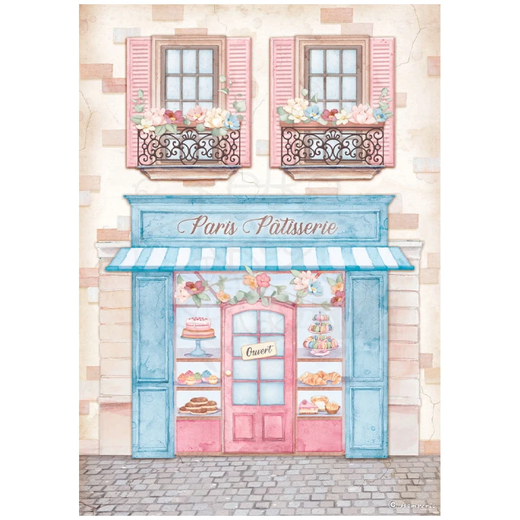 Papier ryżowy A4 Oh La La Patisserie DFSA4761 Stamperia