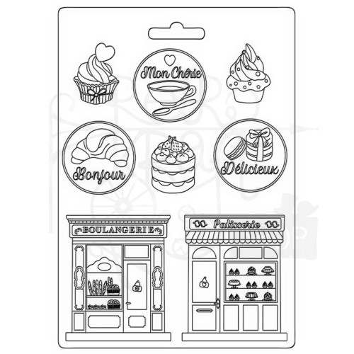 Foremka do odlewów A5 Oh La La Patisserie K3PTA5647 Stamperia