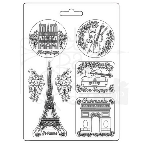 Foremka do odlewów A4 Oh La La Tour Eiffel Wieża Eiffla K3PTA4560 Stamperia