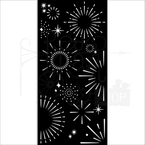 Szablon maska 12x25cm Oh La La Stars KSTDL81 Stamperia