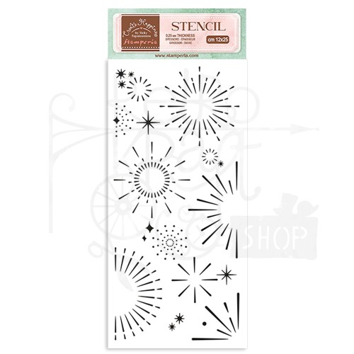 Szablon maska 12x25cm Oh La La Stars KSTDL81 Stamperia