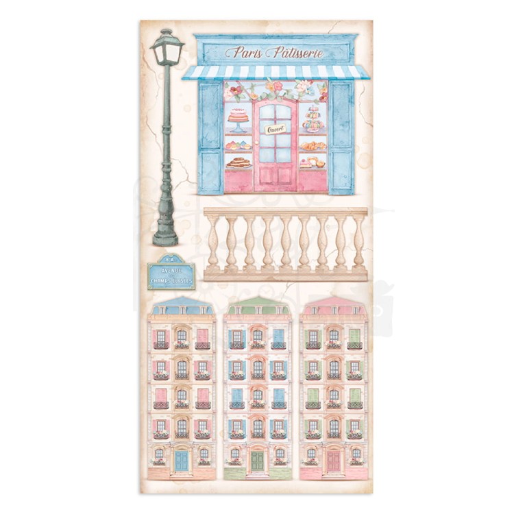 Zestaw papierów 15x30 Oh La La elementy do wycięcia SBBV23 Stamperia