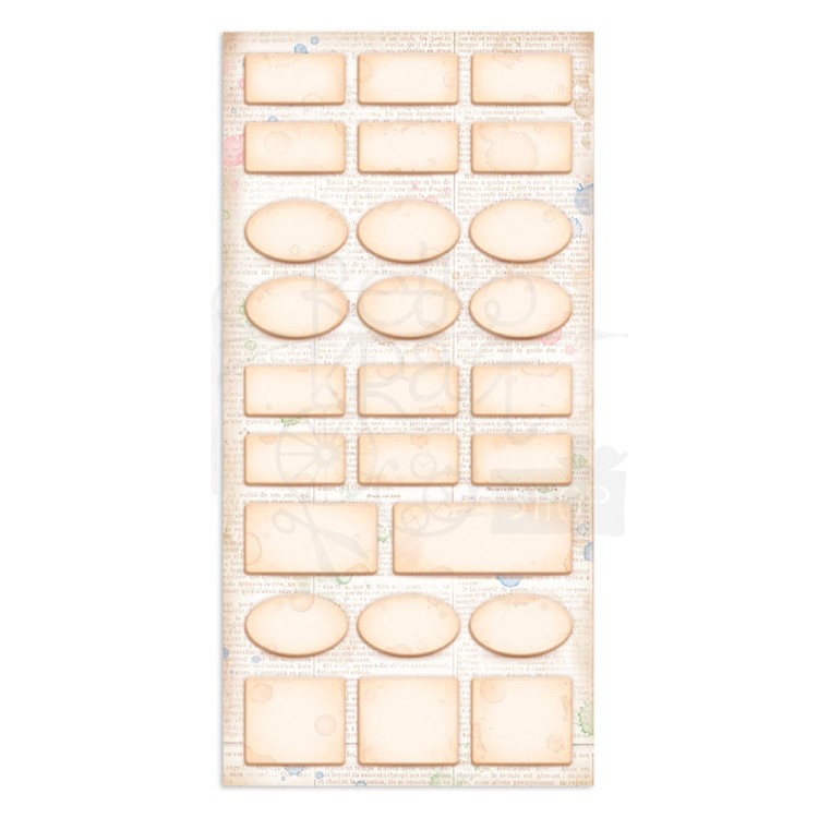 Zestaw papierów 15x30 Oh La La elementy do wycięcia SBBV23 Stamperia