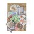Naklejki do scrapbookingu i art journalingu - znaczki pocztowe - kwiaty - 46szt