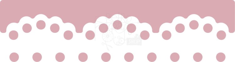 Dziurkacz ozdobny brzegowy koronka 4cm JCDZ-605-065 dpCraft