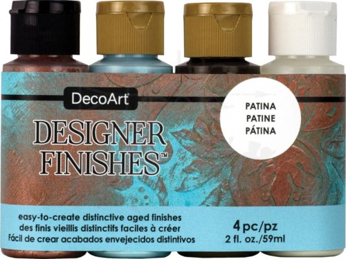 Zestaw do efektu patyny Designer Finishes Paint Pack Patina 4x59ml DASK568 DecoArt