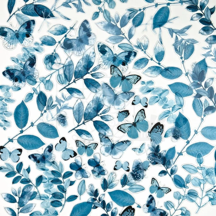 Ozdoby liście Color Swatch Ocean Acetate Leaves 70szt CSO41299 49 and Market